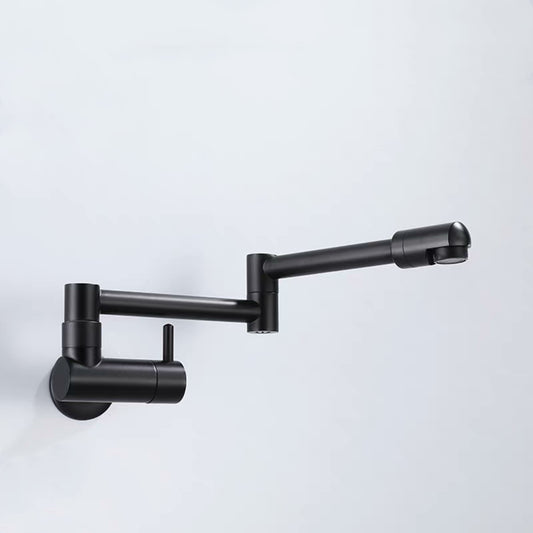 Black Kitchen In-wall Faucet