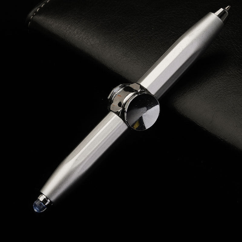 Luminous Decompression Black Technology Metal Fidget Spinner Pen