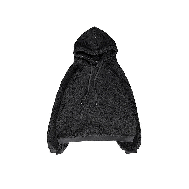 Hooded Sweater Plus Cashmere Thickened Lamb Cashmere Sweater